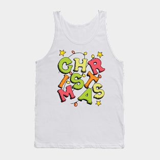 Christmas Typography Tank Top